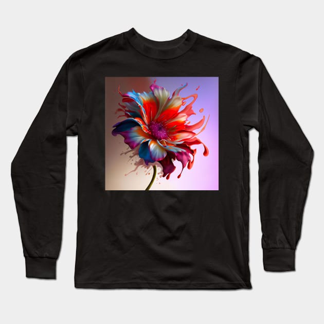 Floral Artwork Designs Long Sleeve T-Shirt by Flowers Art by PhotoCreationXP